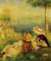 Renoir, Pierre Auguste - Young Girls by the Sea